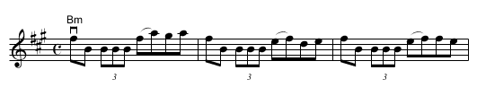 MacFadden's Reel - staff notation
