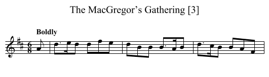 MacGregor’s Gathering [3], The - staff notation