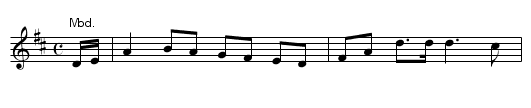 Machairidhe's N&oacute;in&iacute;nidhe - staff notation