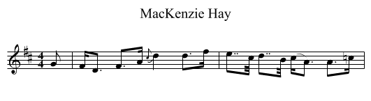 MacKenzie Hay - staff notation