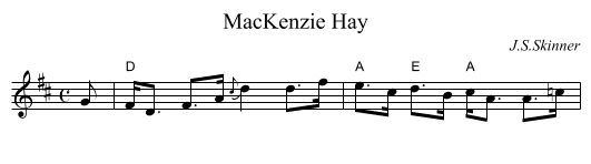 MacKenzie Hay - staff notation