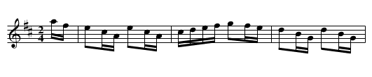 MacKenzie's Farewell to Ross-Shire - staff notation