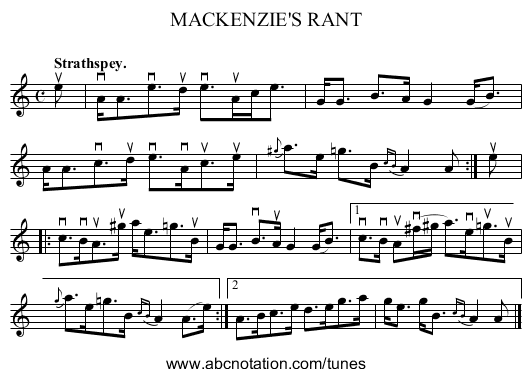 MACKENZIE'S RANT - staff notation