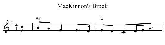 MacKinnon's Brook - staff notation