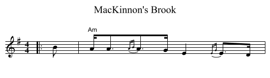 MacKinnon's Brook - staff notation