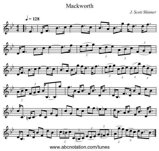 Mackworth - staff notation