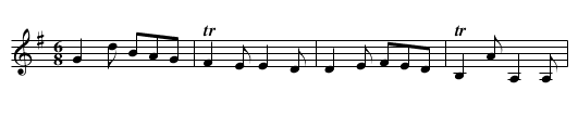 MacLeod's less Salutation - staff notation