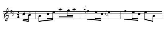 MacLeod's Quickstep - staff notation