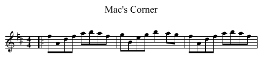 Mac's Corner - staff notation