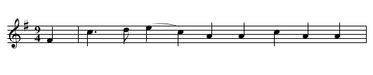 Mad Moll. TLY.007 - staff notation