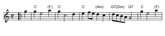 Mad Robin (C) - staff notation