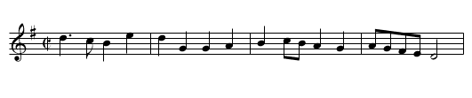 Mad Robin - staff notation