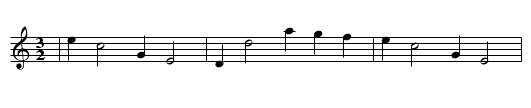 Madam Catbrin's Hornpipe - staff notation