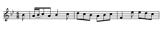 Madam Flurt, the Captns. Lady.  JJo6.166 - staff notation