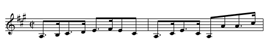 Madam Frederick's Strathspey - staff notation