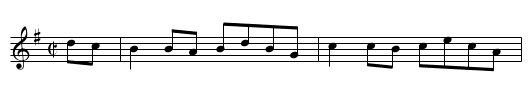 Madame Bonaparte - staff notation
