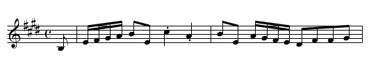 Madame de Lenglée - staff notation