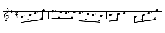 Madame Del Caro's Hornpipe. BF13.094 - staff notation