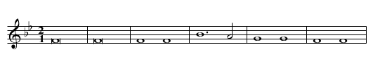 Madame helas / Dux Carlus - staff notation
