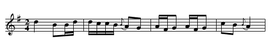 Madle. Heinel's Fancy. - staff notation