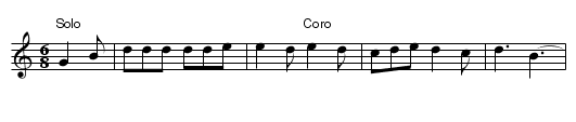 Madrugaba la niña (CT 080) - staff notation