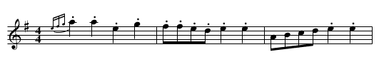 Mae Nhw'n D'wedyd - staff notation