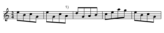 Maerkischer Galopp - staff notation