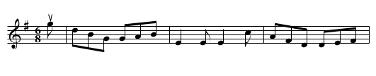 MAGGIE BROWN'S JIG - staff notation