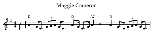 Maggie Cameron - staff notation