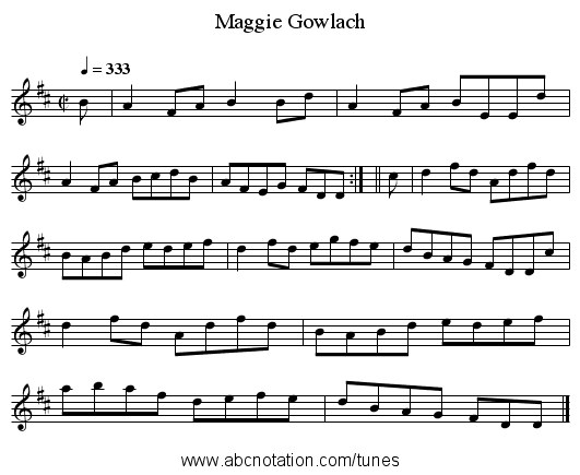 Maggie Gowlach - staff notation