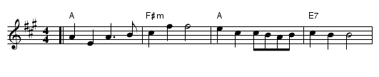 Maggie in the Wood - staff notation