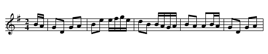 Maggie in the Woods - staff notation