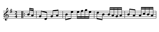 Maggie in the Woods - staff notation