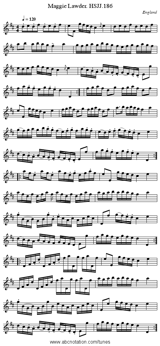 Maggie Lawder. HSJJ.186 - staff notation