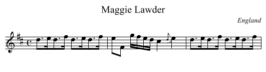Maggie Lawder - staff notation