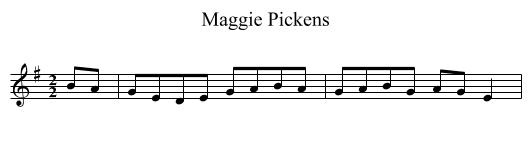 Maggie Pickens - staff notation
