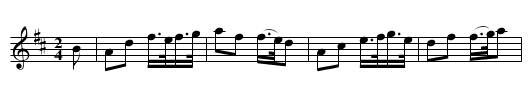Maggie Watson's Farewell To Blackhamm - staff notation