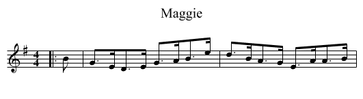 Maggie - staff notation