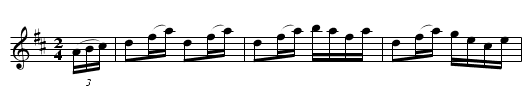 Maggie's Melange - staff notation