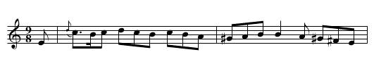 MAGGIE'S TOCHER - staff notation