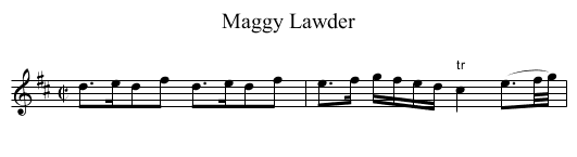 Maggy Lawder - staff notation