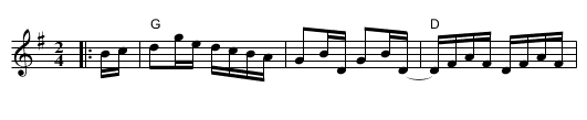 Magpie - staff notation