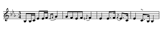Maguire's Lamentation - staff notation