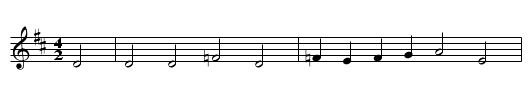 Mahnlied - staff notation