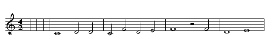 Mahnung der Liebe - staff notation