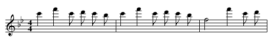 Mai bianshi - staff notation