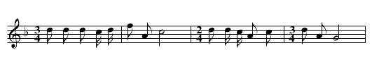 Mai Cai - staff notation