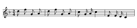 Mai luobe - staff notation
