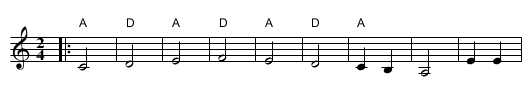 Maica - staff notation