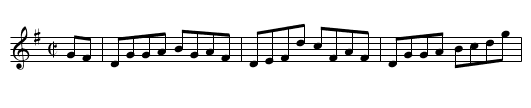 Maid at the Churn, The - staff notation